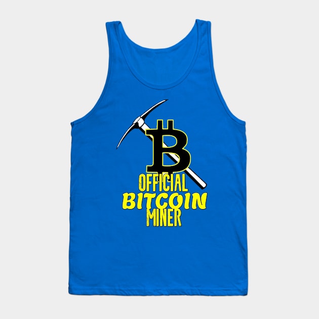 Bitcoin miner Tank Top by Ashygaru